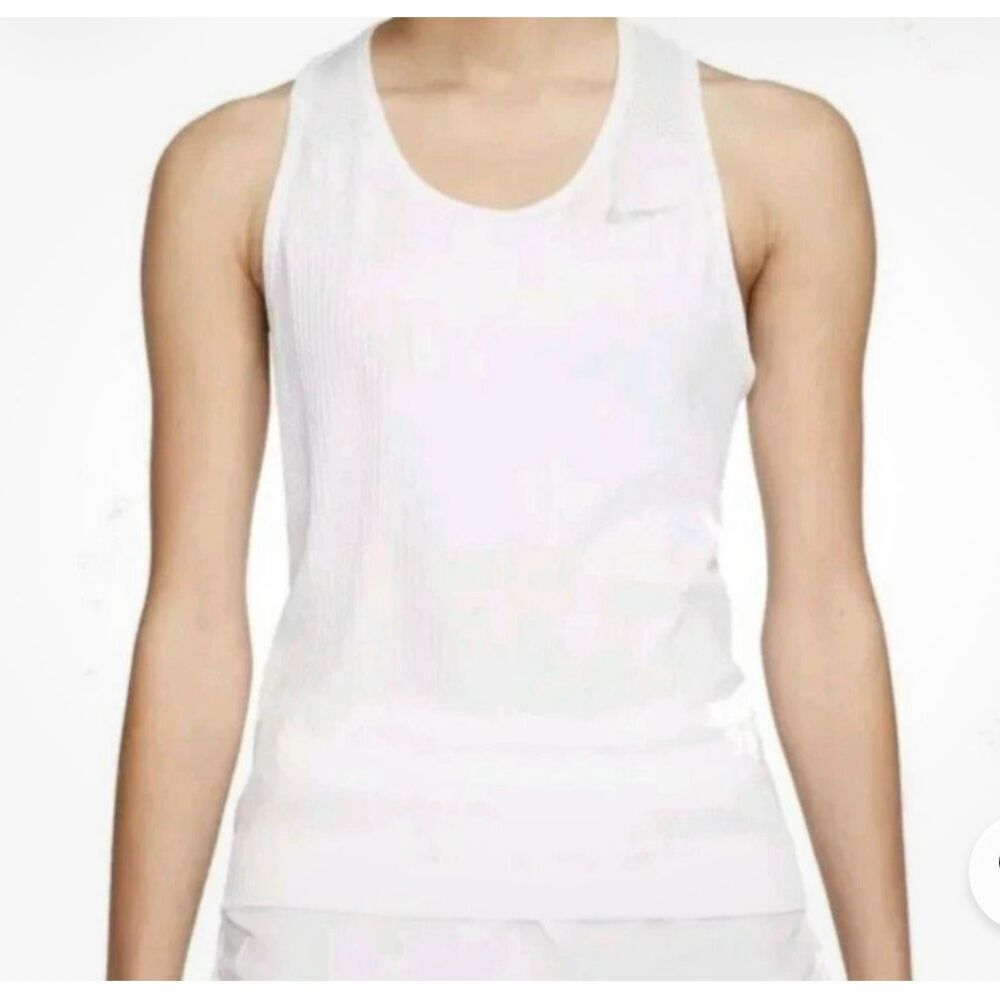 Nike Sports Tank Top Dri Fit Size Medium white
